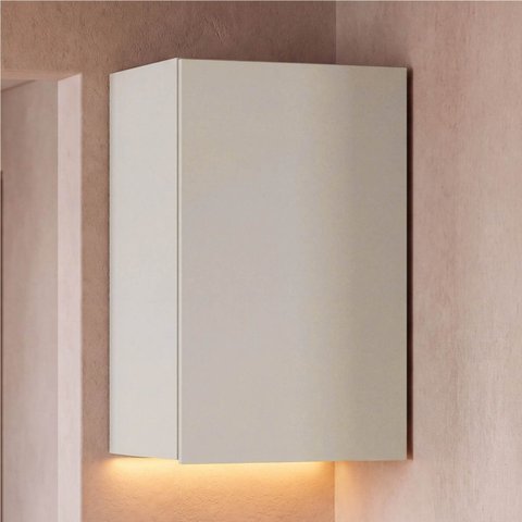 Ponte Planejada para Mesa de Cabeceira com LED Samambaia CabeCasa MadeiraOriginals Off White