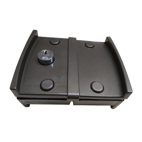 Kit 09 Porta de Correr Giro em Vidro Temperado V/v Bronze 1002