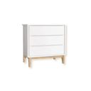 Ver imagem 5 de Quarto de Bebê Guarda Roupa Classic + Cômoda 3 Gavetas Madeira Natural Branco Fosco