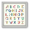 Quadro Decorativo - Alfabeto - 22cm x 22cm - 087qndab - 1