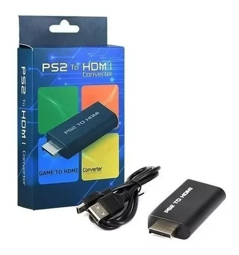 Ver imagem 1 de Adaptador Plug Conversor Ps2 Áudio Vídeo Av Hdmi