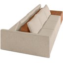 Ver imagem 4 de Sofá Ilha Modular para Sala 312cm com Puff Dublin K01 Linho Bege Sintético Caramelo - Lyam Decor