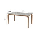 Ver imagem 4 de Mesa de Jantar 6 Lugares 160cm Madeira Maciça Tampo Laminado Imbuia Bahia