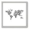Quadro Decorativo - Mapa Mundi - 50cm x 50cm - 097qndcb - 1