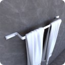 Ver imagem 1 de Suporte Porta Toalhas De Banho Branco Empire