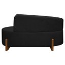 Ver imagem 6 de Sofá Orgânico Namoradeira 2 Lugares Feijão Thor 180cm Bouclê:preto