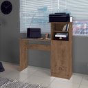 Ver imagem 1 de Mesa para Computador California com Estante 109 X 110 Cm 1 Porta Mdp Mocaccino - Clicklar