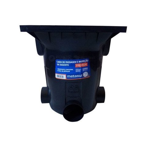 Caixa de Passagem e Insp de Esgoto Premium 410x410x480mm - Metasul