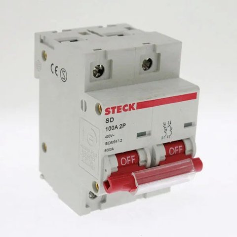 Disjuntor steck 2x100a sd-d2c100