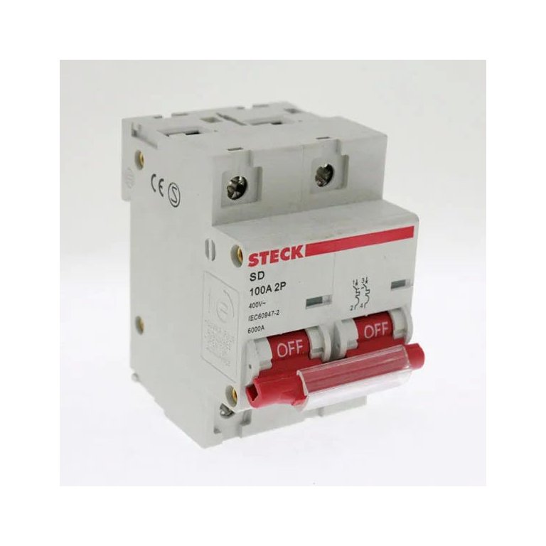 Disjuntor steck 2x100a sd-d2c100