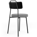 Ver mais imagens de Kit 04 Cadeiras Para Cozinha Sala De Jantar Barcelona L02 Couríssimo Preto Pied Poule - Lyam Decor