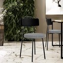 Ver imagem 2 de Kit 04 Cadeiras Para Cozinha Sala De Jantar Barcelona L02 Couríssimo Preto Pied Poule - Lyam Decor