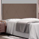 Ver imagem 4 de Cabeceira Painel King 1,95m Aquilla Suede Caramelo