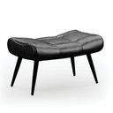 Ver imagem 1 de Puff Sher Corano Preto Pés Palito de Ferro - D'Rossi