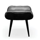 Ver imagem 4 de Puff Sher Corano Preto Pés Palito de Ferro - D'Rossi