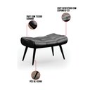 Ver imagem 6 de Puff Sher Corano Preto Pés Palito de Ferro - D'Rossi