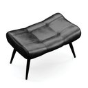 Ver imagem 5 de Puff Sher Corano Preto Pés Palito de Ferro - D'Rossi