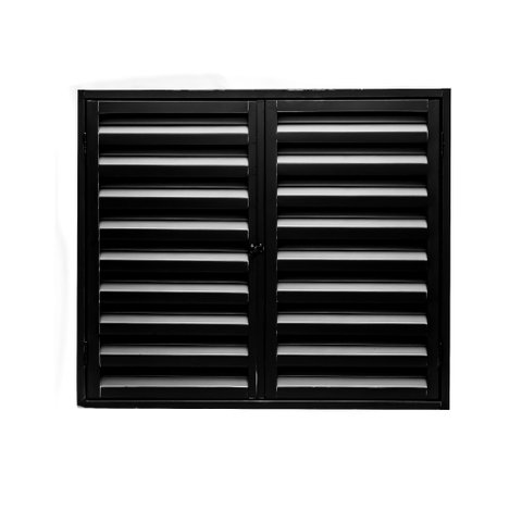 Porta Gás Folha Dupla Portinhola Casinha com Dobradiças Reforçada - Vettoretti:preto