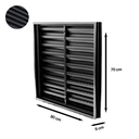 Ver imagem 3 de Porta Gás Folha Dupla Portinhola Casinha com Dobradiças Reforçada - Vettoretti:preto