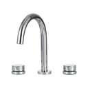 Ver imagem 1 de Torneira Para Banheiro Misturador Duplo Comando Choró Pingoo.casa - Prata