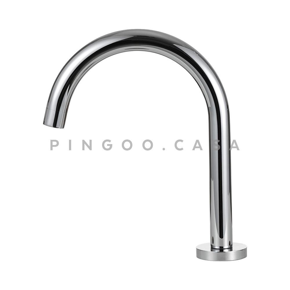 Torneira Para Banheiro Misturador Duplo Comando Choró Pingoo.casa - Prata - 2