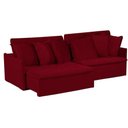 Ver imagem 5 de Sofá 4 Lugares Com Molas Retrátil E Reclinável Vermelho