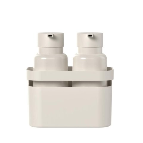 Kit de Dispenser e Organizador ou 2 Peças Linha Flow - Bege