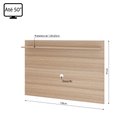 Ver imagem 4 de Painel Columbia 01 Prateleira P/ Tv Ate 50 Pol.:montana