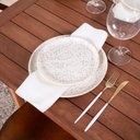 Ver imagem 3 de Kit Guardanapos Basic 2 Peças 35cm X 35cm 100% Poliéster Tecido Oxford - Palha