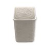 Cesto de Lixo Basculante Renda Floral 4,5 Litros Branco - 2