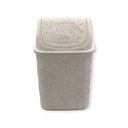 Ver imagem 2 de Cesto de Lixo Basculante Renda Floral 4,5 Litros Branco