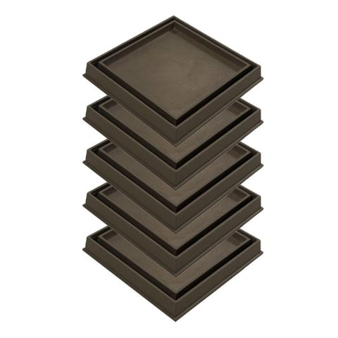 Kit 5 Ralo Invisível Rebaixado Caixa Sifonada Fendi 18cm