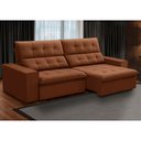 Ver imagem 2 de Sofá Retrátil Reclinável para Sala 3 Lugares 250cm Vincent F04 Veludo Terracota - Lyam Decor