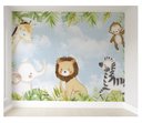Ver imagem 1 de Papel de parede safári animal infantil para quarto de bebê M² PP89
