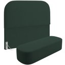 Ver imagem 6 de Cabeceira Cama Box Casal 160cm Lanna com Puff Recamier Doha W01 Suede Verde Musgo - Lyam Decor