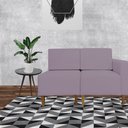 Ver imagem 3 de Poltrona Decorativa Alicia Lado Esquerdo Suede Rosê Pés Madeira Mz Decor
