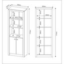 Ver imagem 6 de Armário Escritório com 2 Portas Multimóveis CR25020 Branco