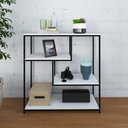 Ver imagem 2 de Estante Brooklyn Baixa 04 Prateleiras 94x90x30cm