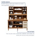 Ver imagem 6 de Kit de Cozinha Atenas 5 Portas 3 Gavetas - Kaiki Móveis Nature/Off White