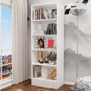Ver imagem 1 de Estante para Livros Clarice 4 Prateleiras Branco - Carioca Móveis