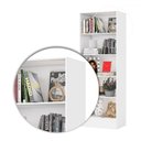 Ver imagem 4 de Estante para Livros Clarice 4 Prateleiras Branco - Carioca Móveis