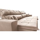 Ver imagem 5 de Sofá Retrátil e Reclinável 2,32m Luxos Cama Inbox Velusoft Bege