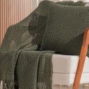 Ver imagem 5 de Manta Decorativa Atacama New 120x150cm Verde Militar