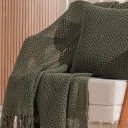 Ver imagem 3 de Manta Decorativa Atacama New 120x150cm Verde Militar