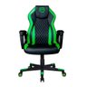 Cadeira Gamer Elements Elemental Terra Preto e Verde - 1