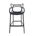 Ver imagem 5 de Conjunto 2 Banqueta Allegra Alta Master Preta Polipropileno