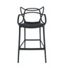 Conjunto 2 Banqueta Allegra Alta Master Preta Polipropileno - 5