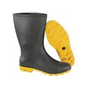 Ver imagem 2 de Bota Galocha Borracha Impermeável Longo Preto / Amarelo ca.42149 - 45