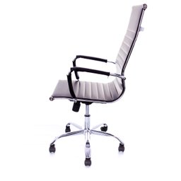 Kit 4 Cadeiras Presidente Charles Eames Esteirinha Couro Pu 11P Cor: Preto - 5