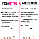 Ver imagem 2 de Lustre Pendente Preto Vidro Bola Esfera Âmbar Retrô Moderno Cozinha Ilha Sala Quarto Inl122